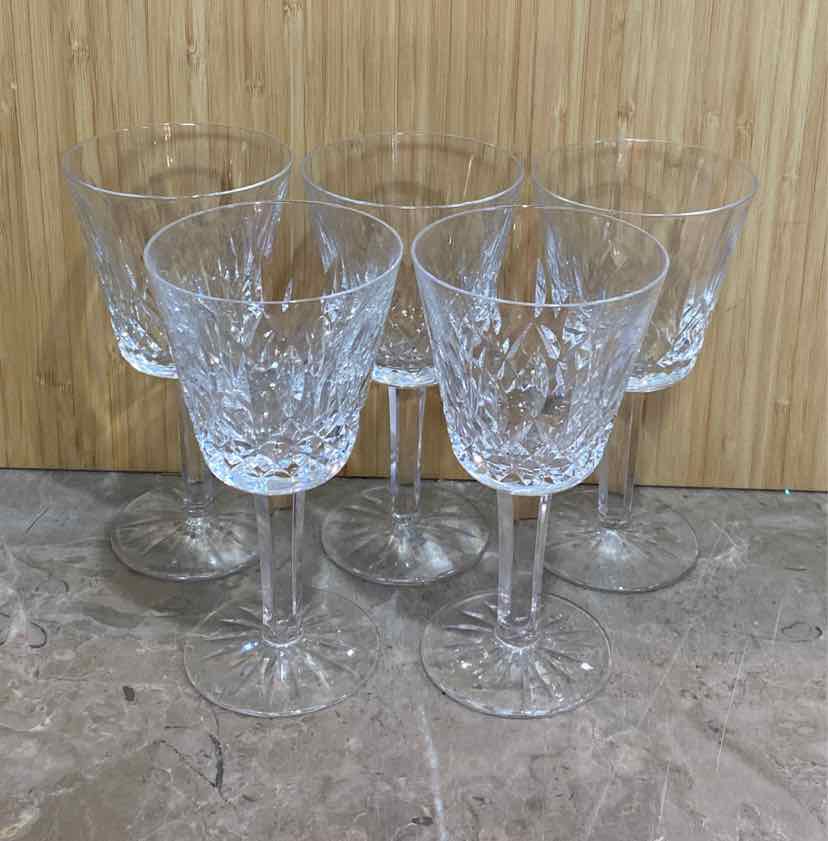 Set of 5 Waterford Glasses