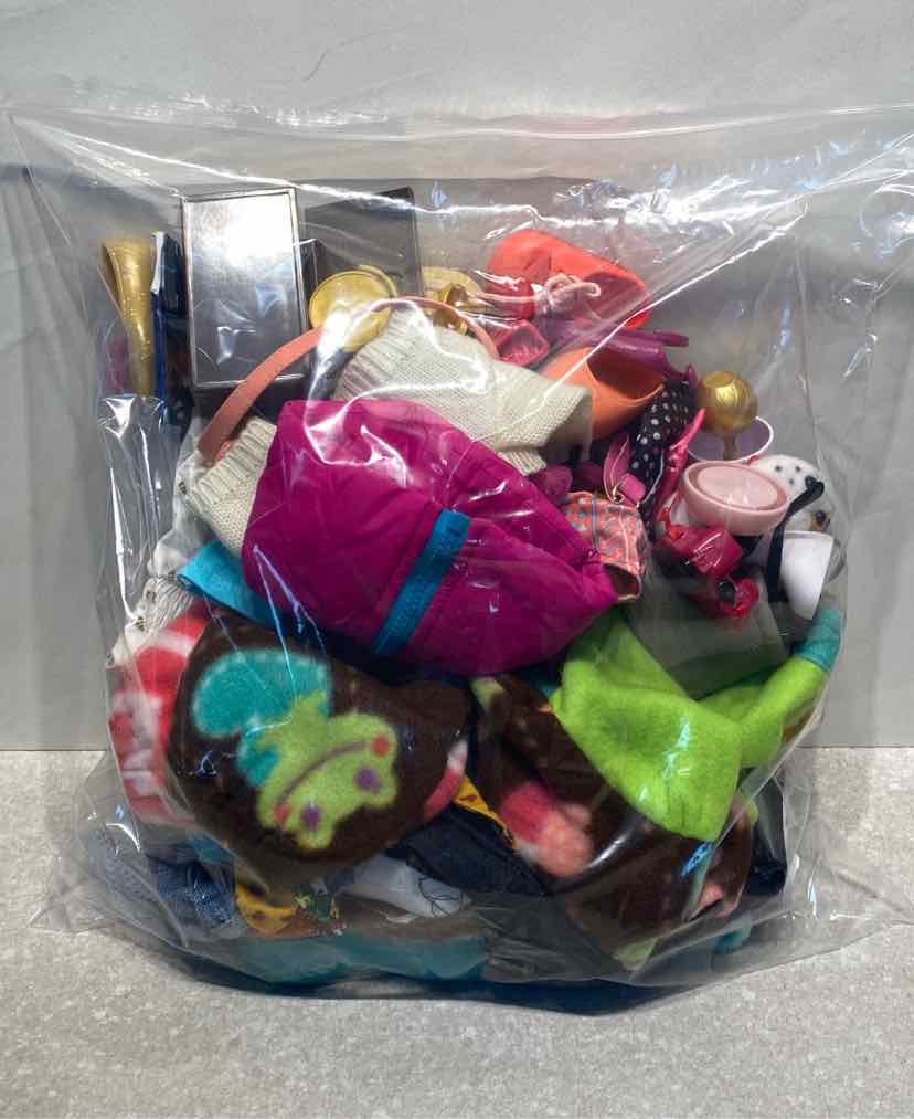 Lot of Doll Clothes and Accessories