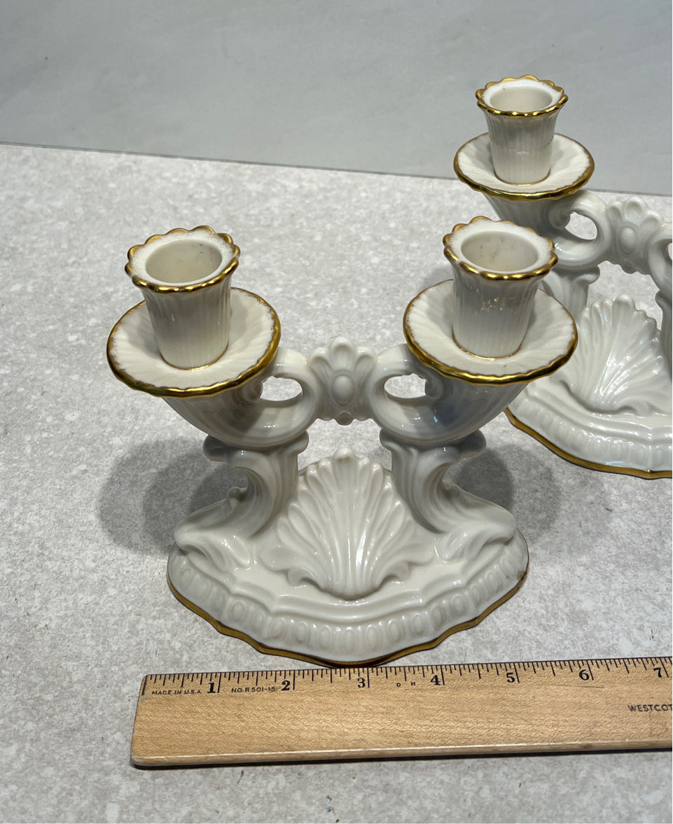 Set of 2 Lenox Candleholders