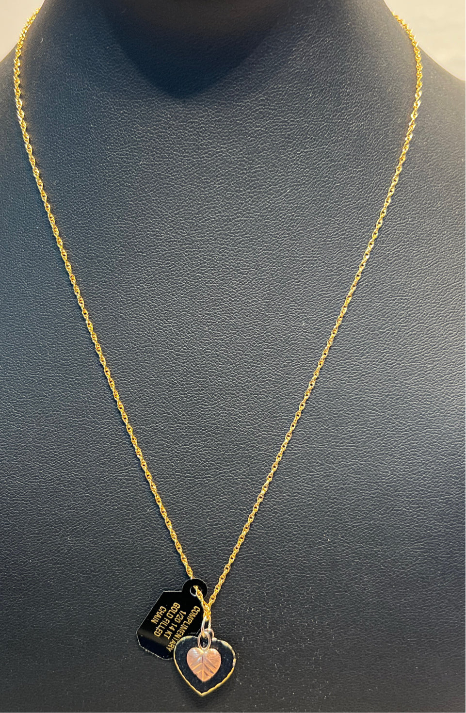 10K Charms And 14K GF Necklace