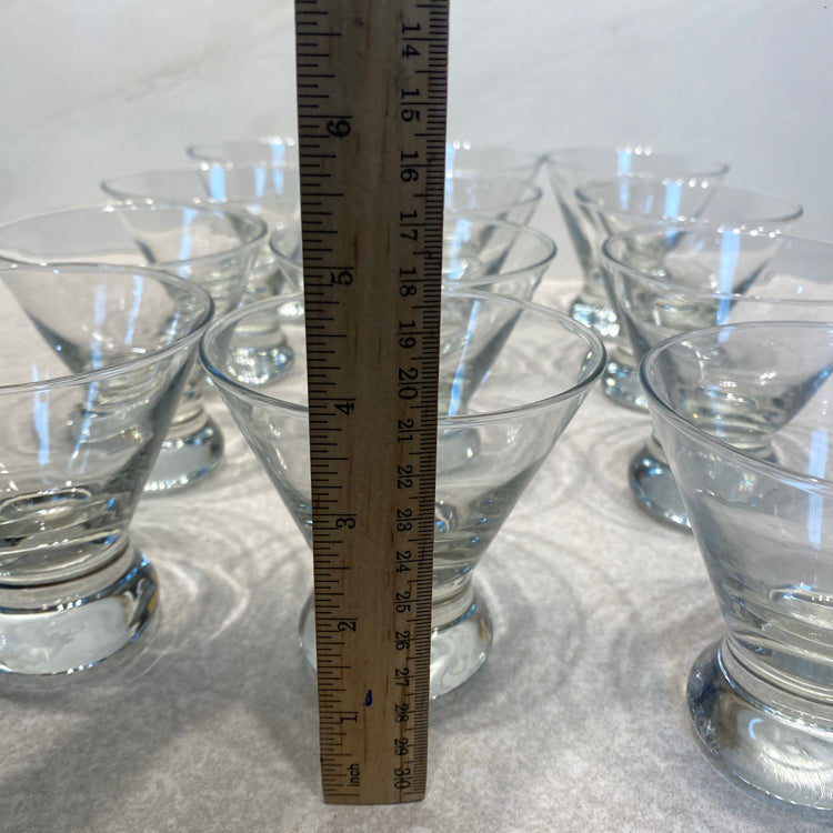 Set of 11 Martini Glasses