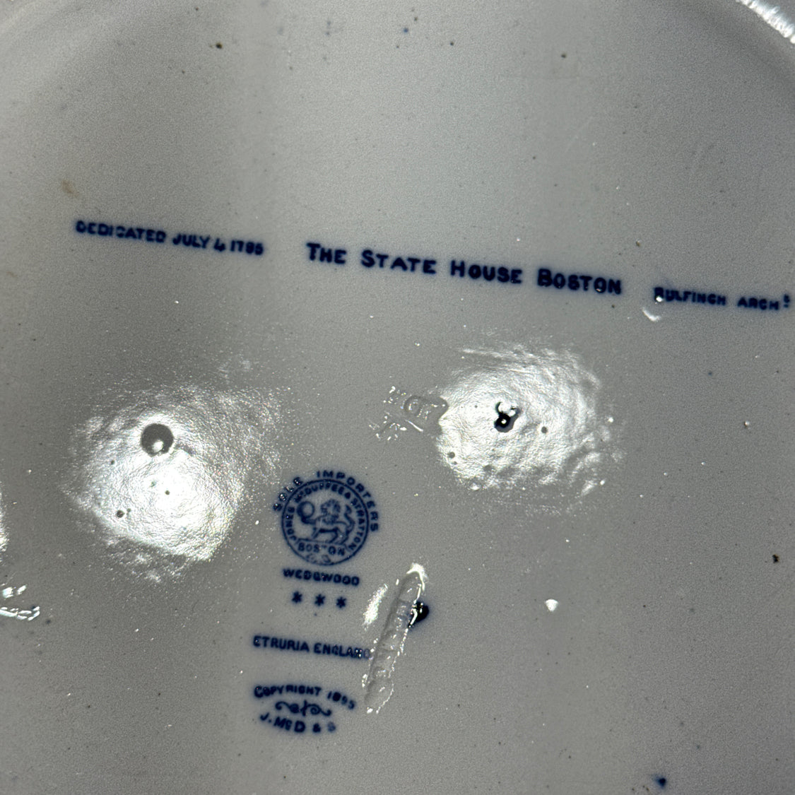 State House Boston Plate