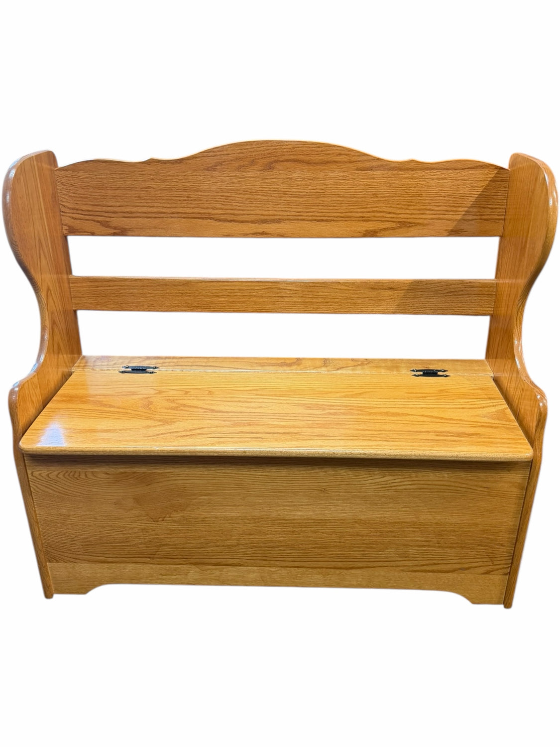 Oak Storage Bench