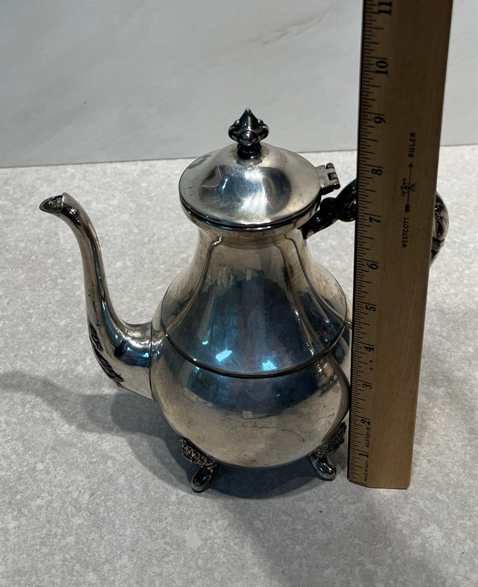 Silver On Copper Teapot