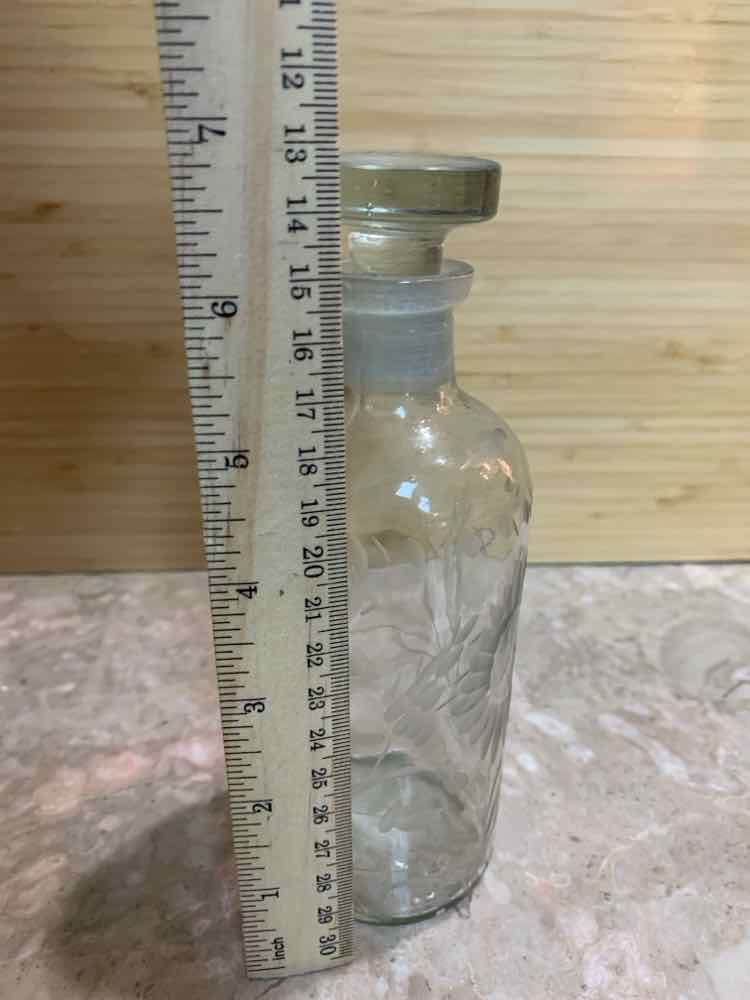 Etched Perfume Bottle
