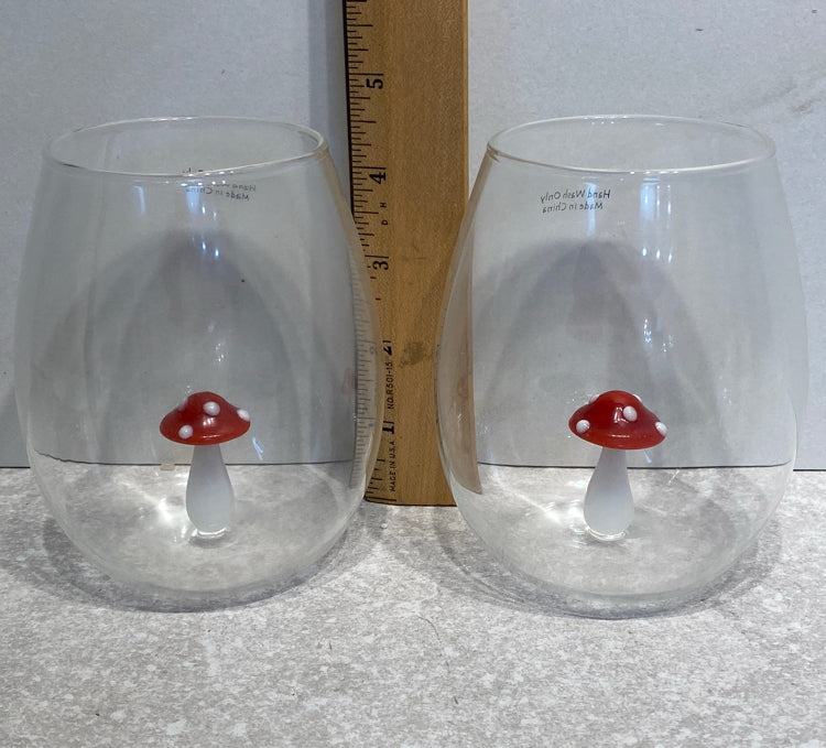 Pair of Mushroom Glasses