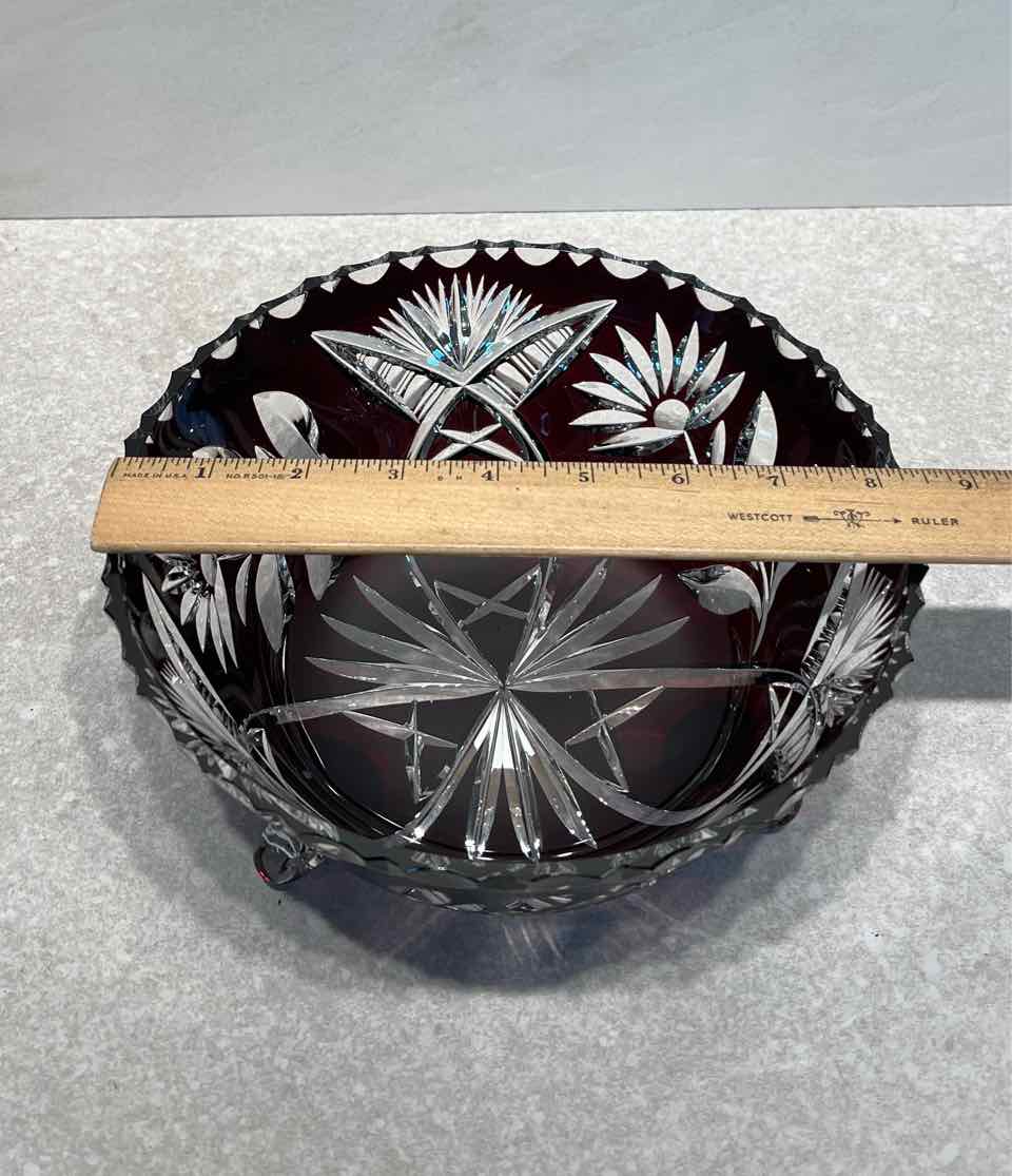 Cut to Clear Footed Bowl