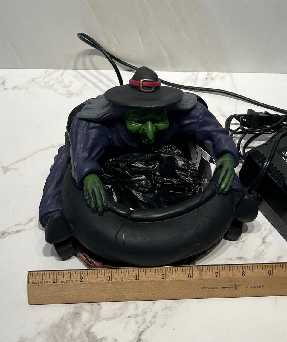 Witch Cauldron with Eerie Fog
