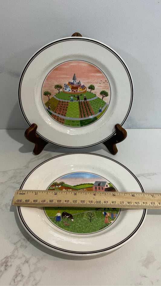 Set of 2 Villeroy And Boch Plates