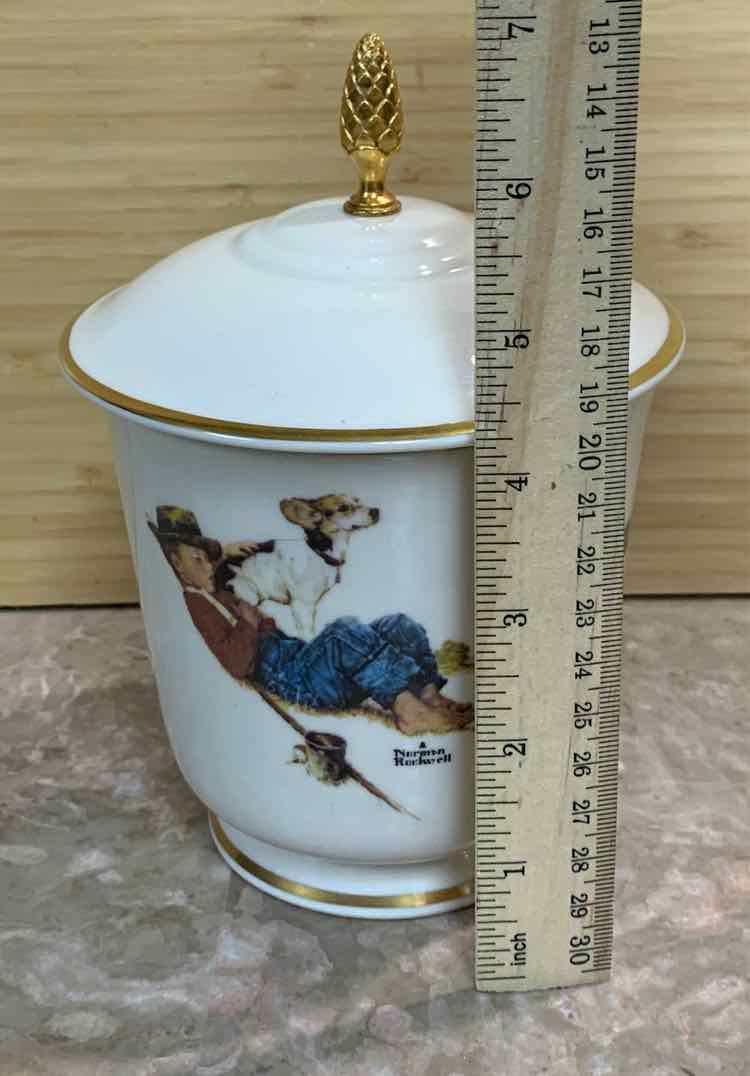 Norman Rockwell Covered Jar