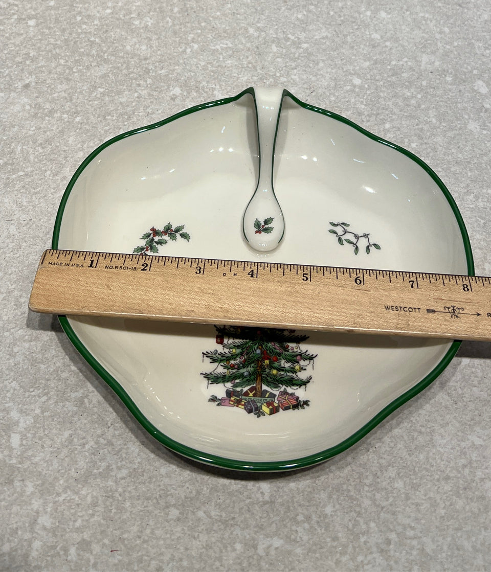 Spode Christmas Tree Handled Tray