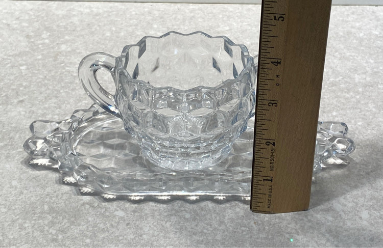 Fostoria Creamer With Tray