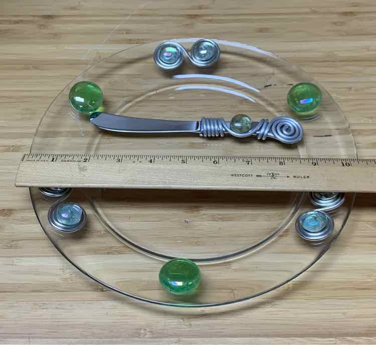 Plate With Serving Knife