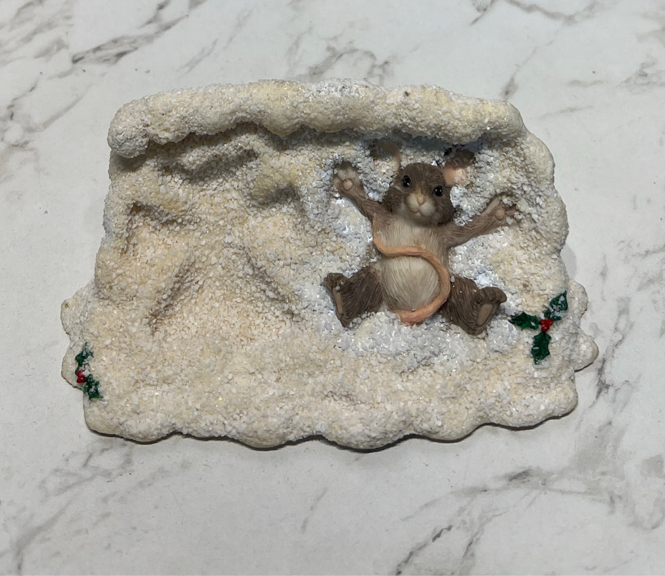 Christmas Mouse Figurine
