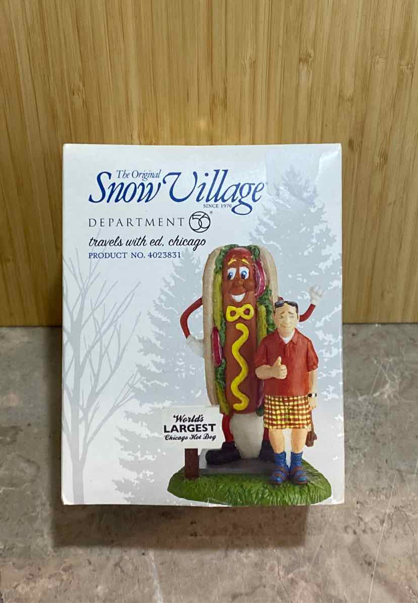 Dept. 56 Travels with Ed Chicago Hot Dog