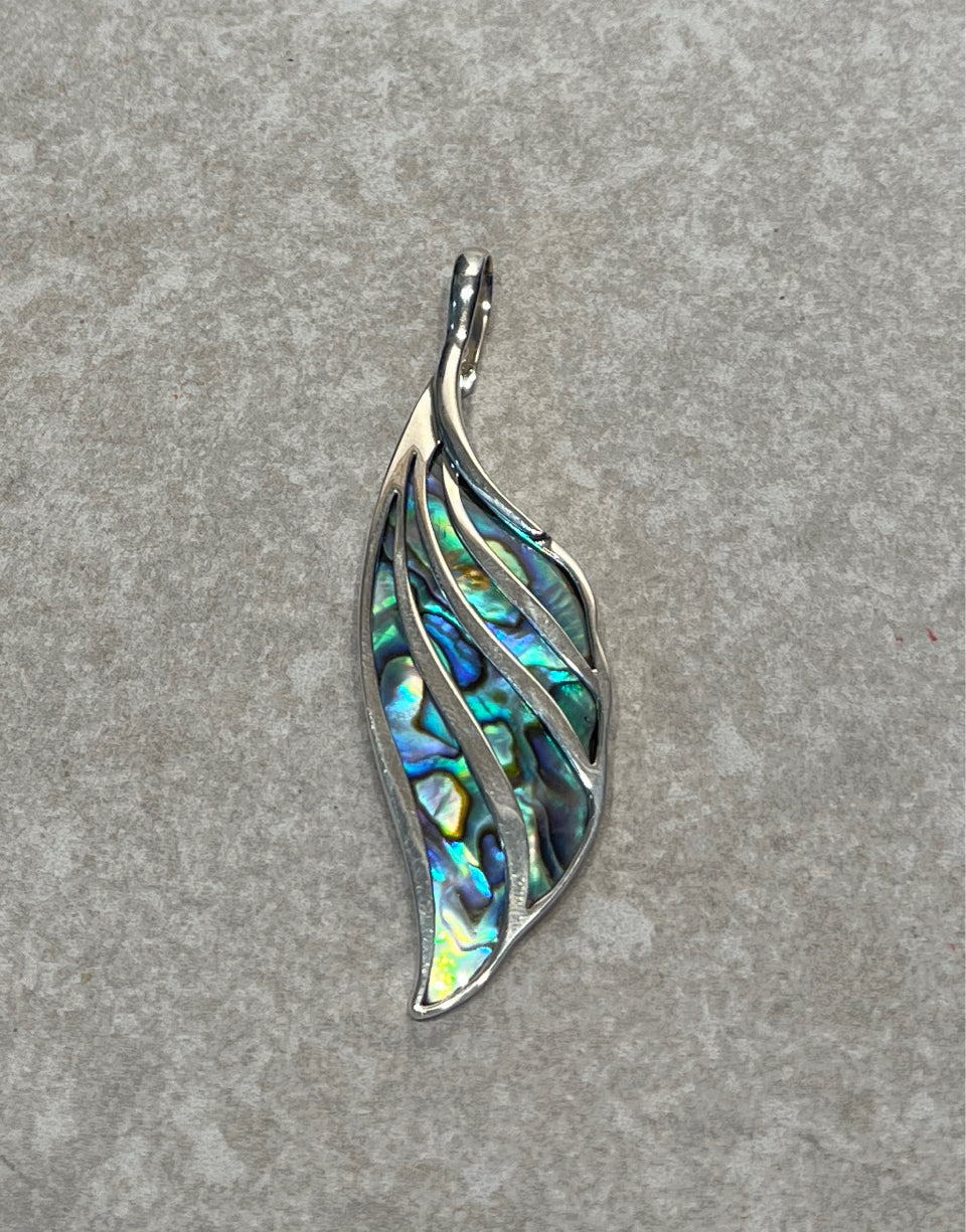 Sterling Sajen Abalone Pendant