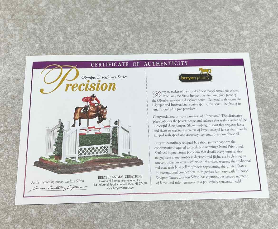 Precision Porcelain Breyer - Show Jumping