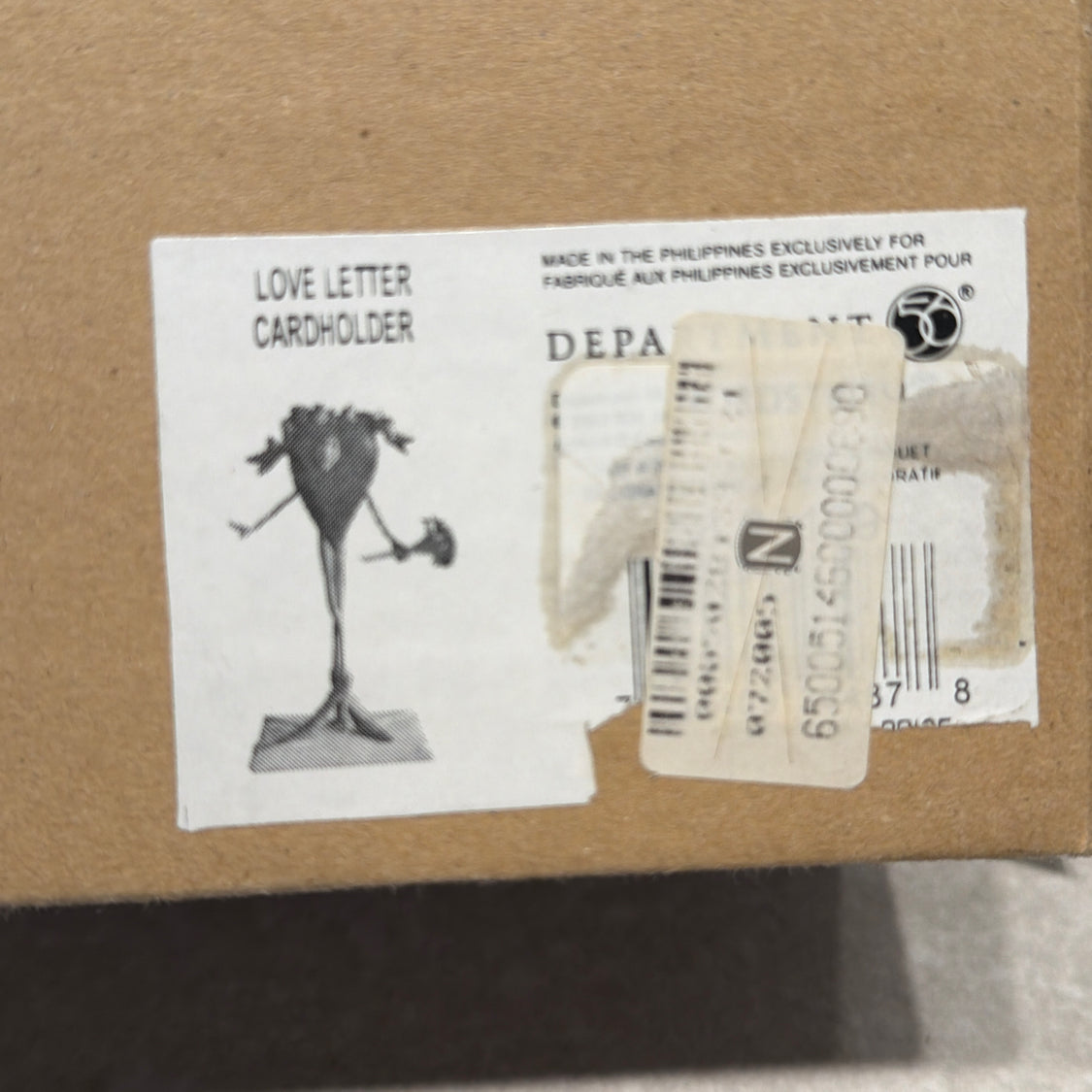 Dept. 56 Crinkles Love Letter Card Holder