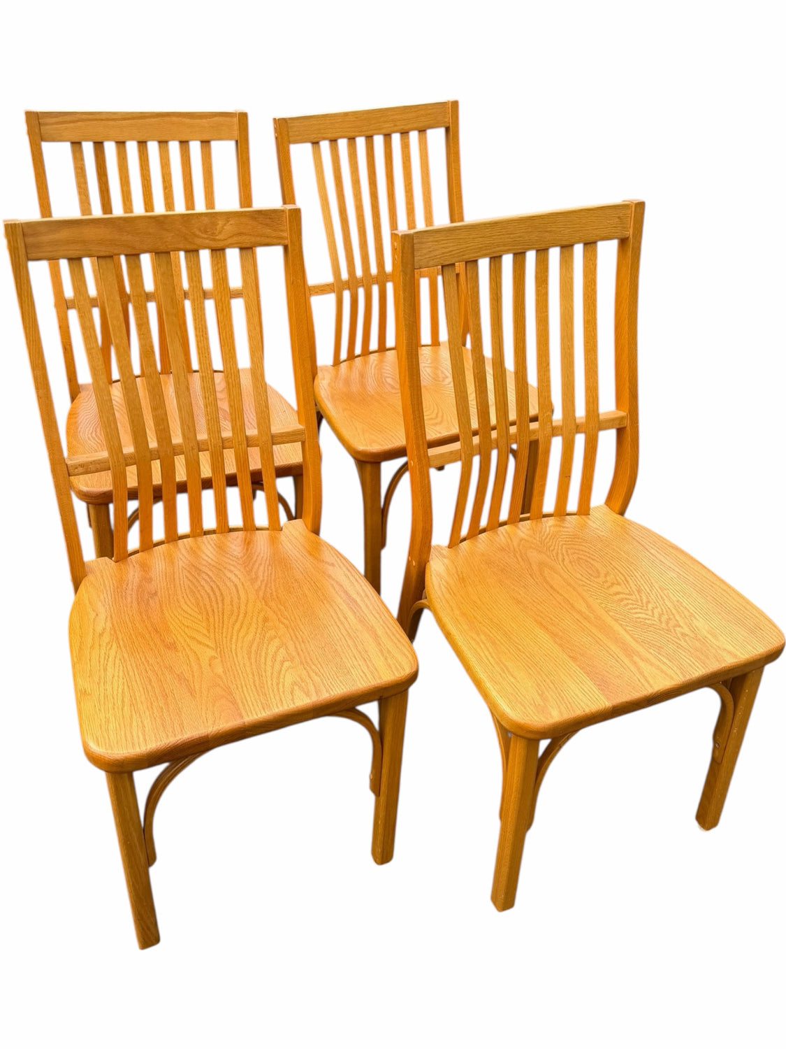 Set of 4 Mission Style Dining Chairs