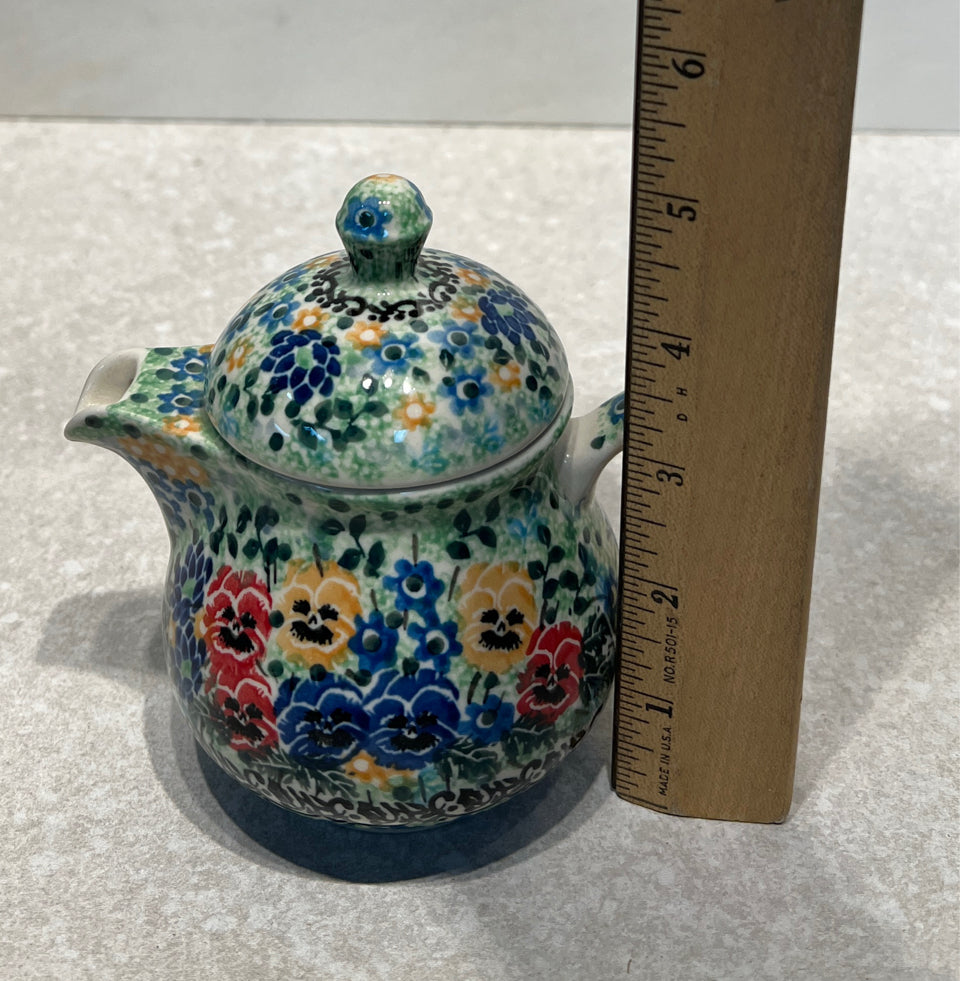 Polish Pottery Mini Teapot