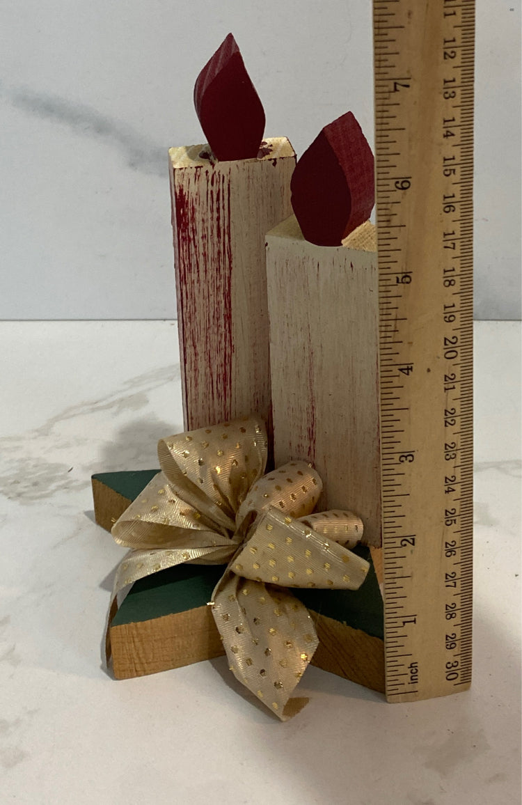 Wood Candle Decor