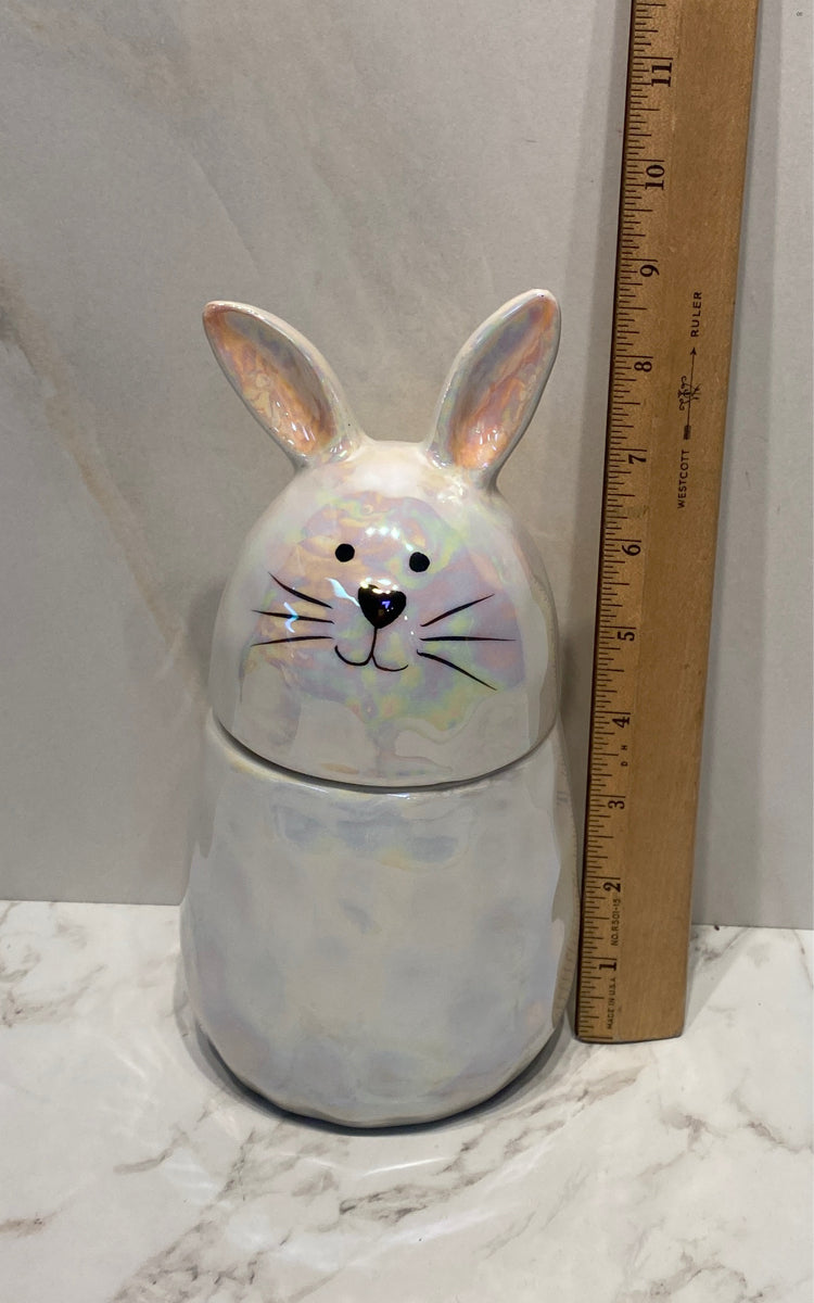 Covered Rabbit Jar