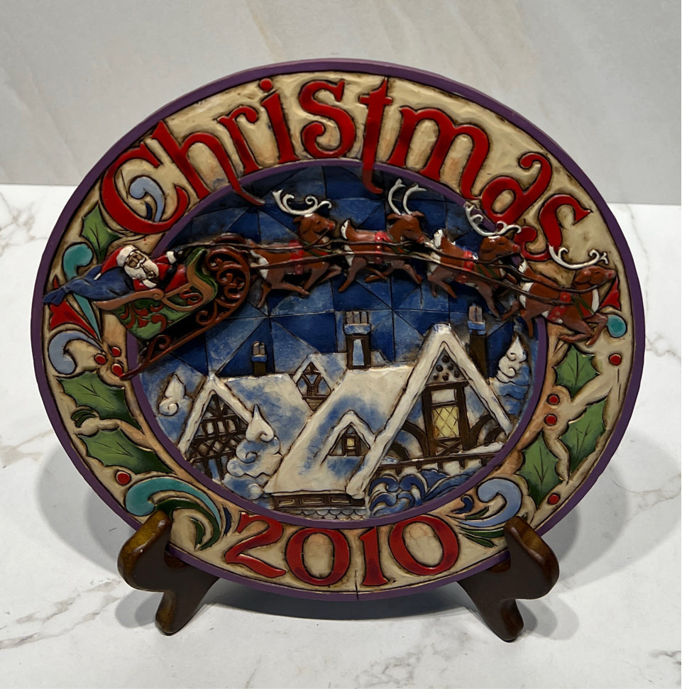 Jim Shore Christmas Plate