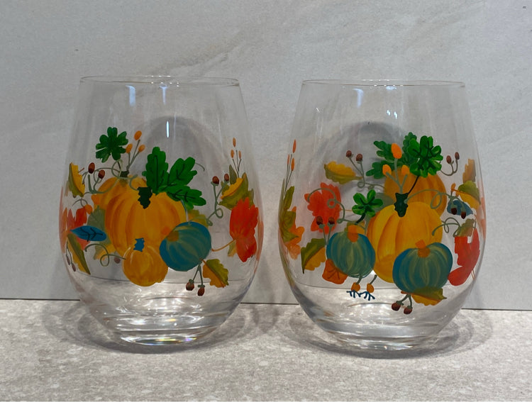 Pair of Leaf Glasses