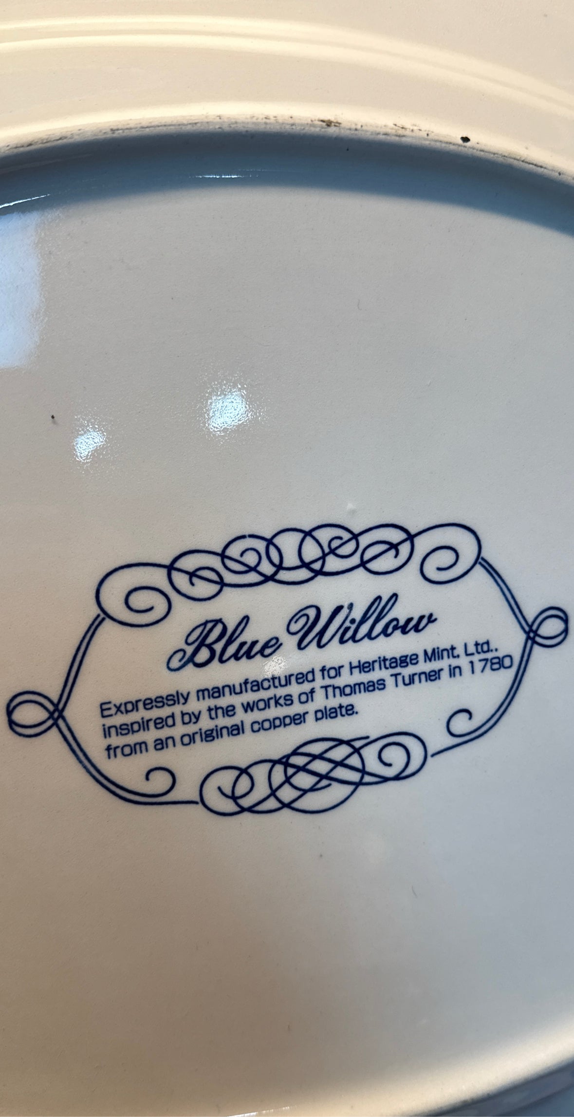 Blue Willow Heritage 18" Platter