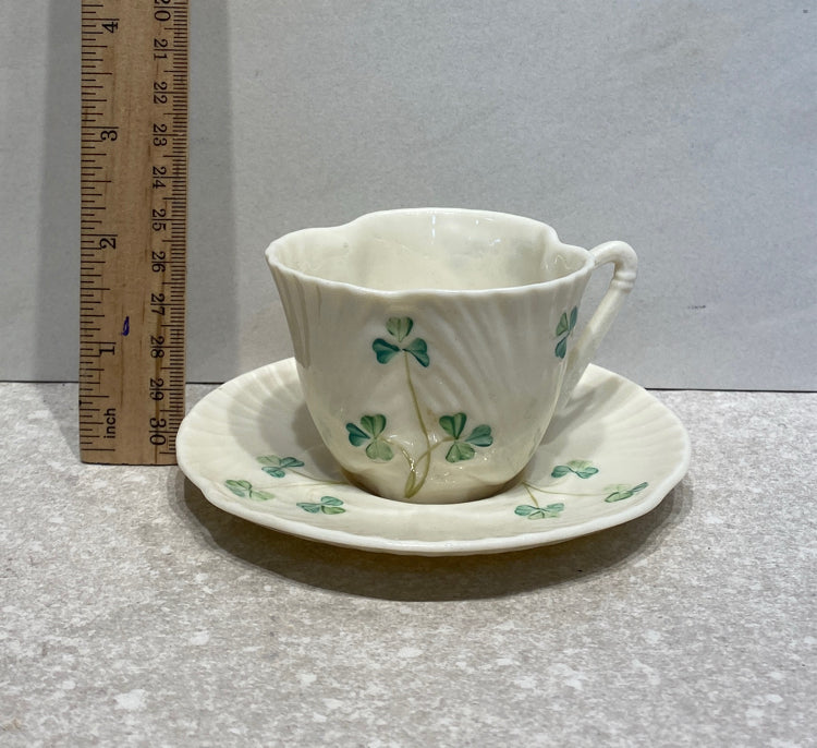Belleek Cup And Saucer