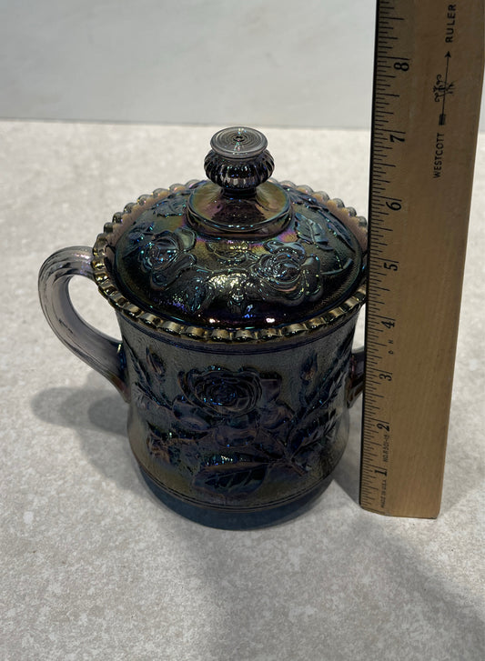 Imperial Glass Covered Jar