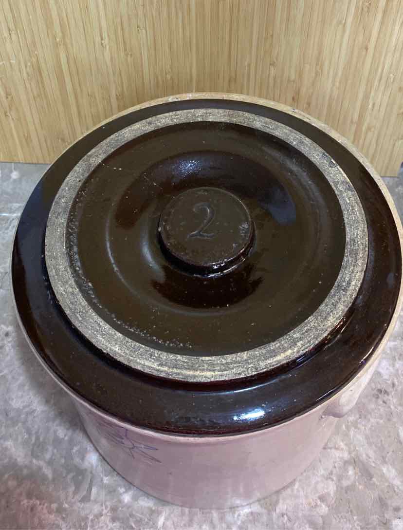 Antique #2 8-Point Star Crock