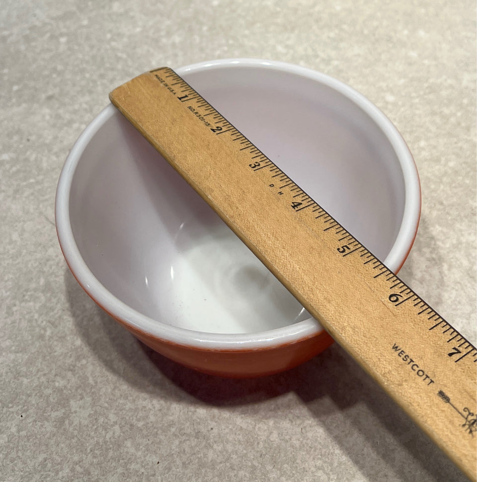 Pyrex Flameglo Bowl - as found