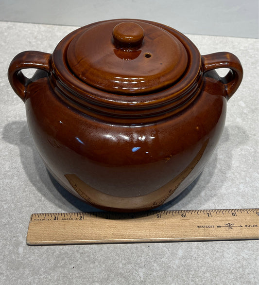 Covered Bean Pot
