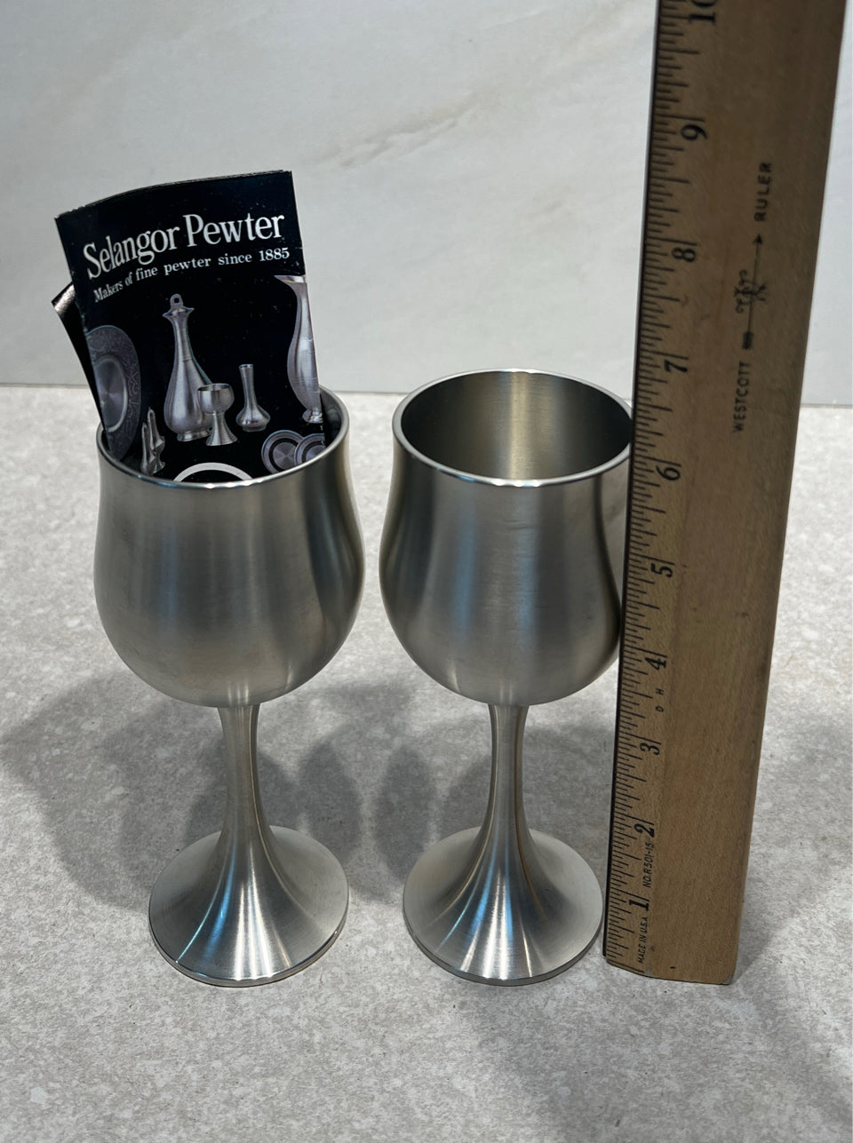 Set of 2 Selangor Pewter Cups