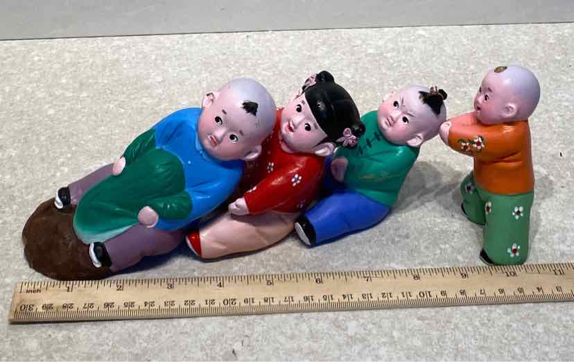 Set of 4 Tianjin Clay Figurines