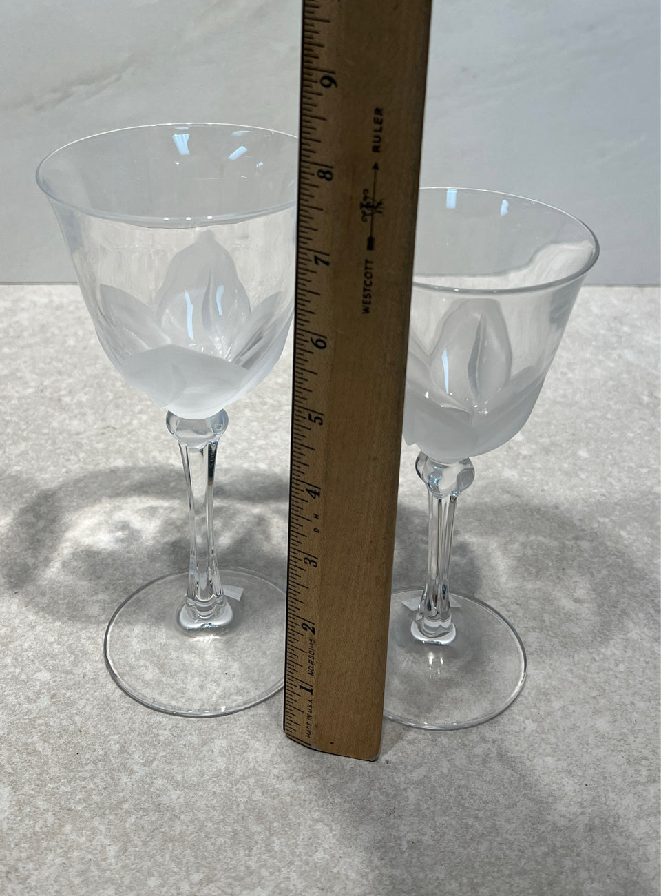 Set of 3 Crystal Glasses