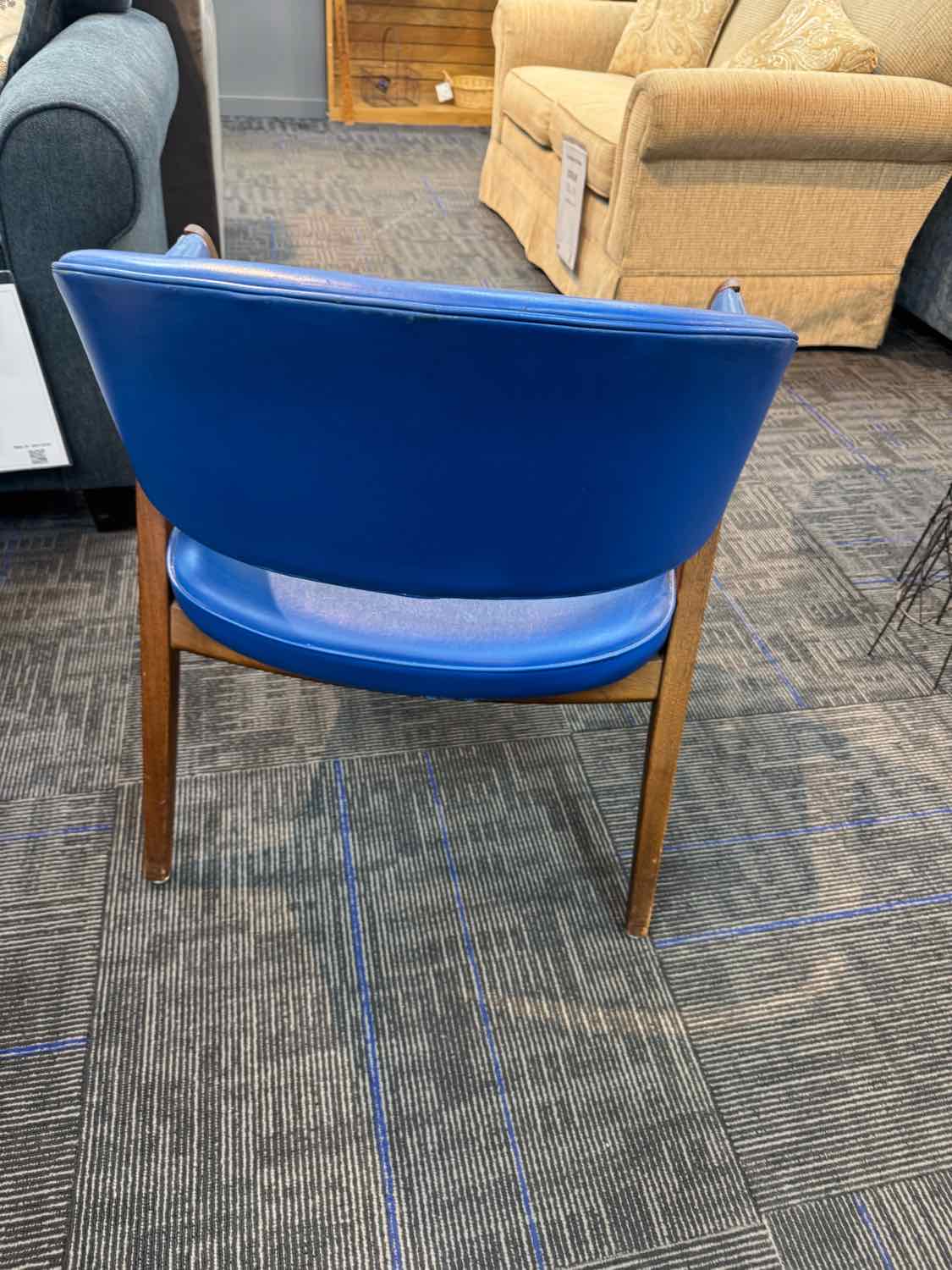 Stow Davis Mid Century Blue Chair
