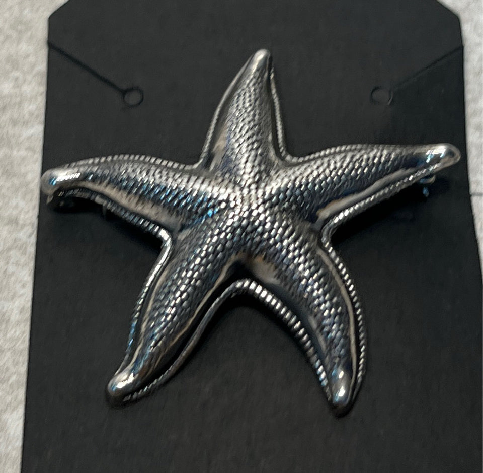 Sterling Starfish Pin