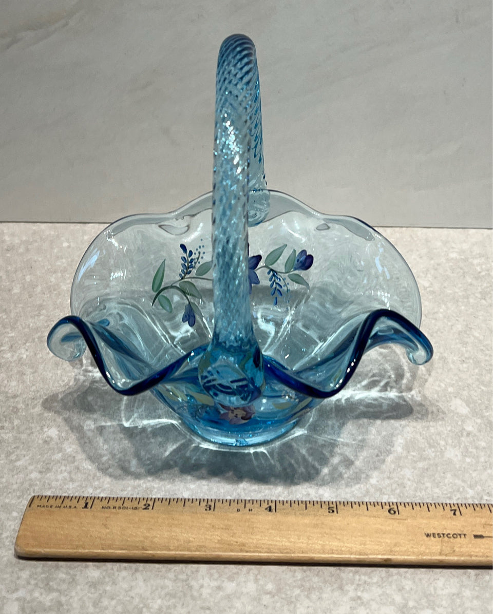 Fenton Handpainted Basket