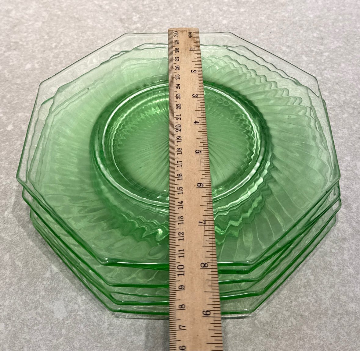 Set of 6 Uranium Plates (As-Is)
