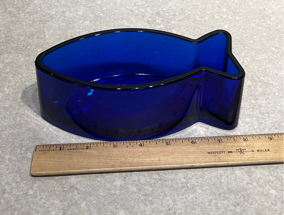 Cobalt Blue Fish Bowl