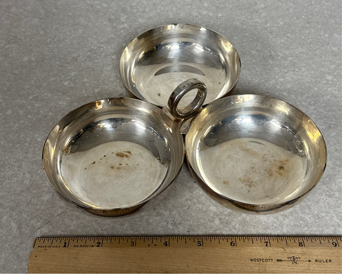 Bloomingdales Silverplate Divided Dish