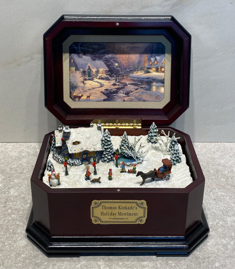 Kinkade Christmas Music Box