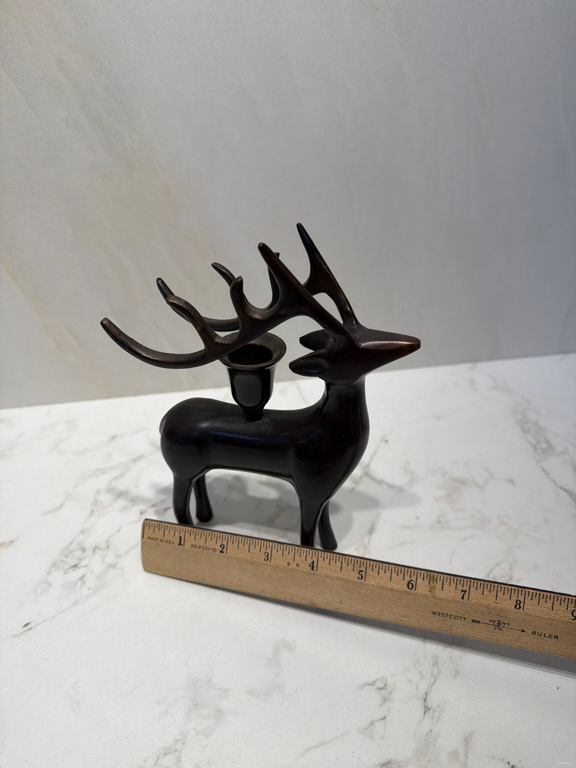 Metal Deer Candleholder