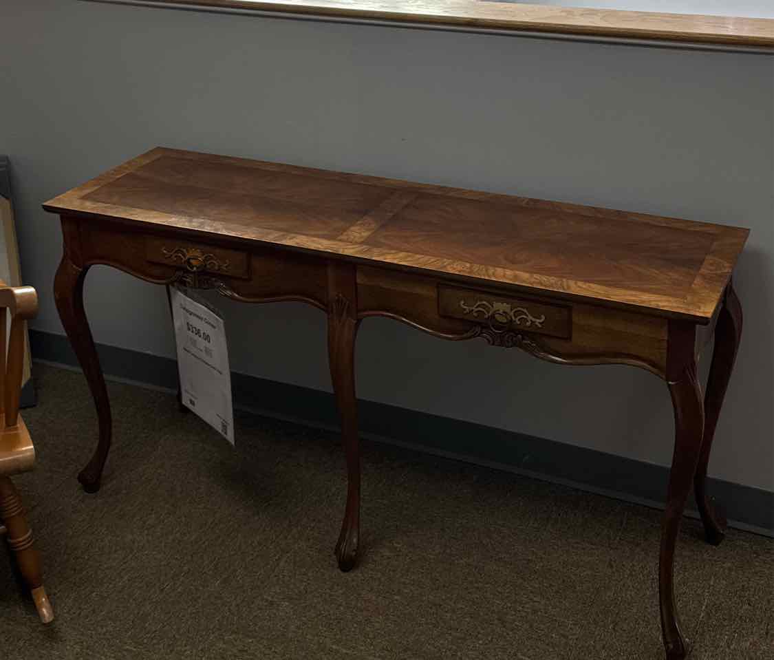 Baker Furniture 2 Drawer Sofa Table