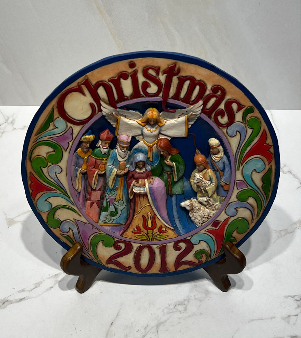 Jim Shore Christmas Plate