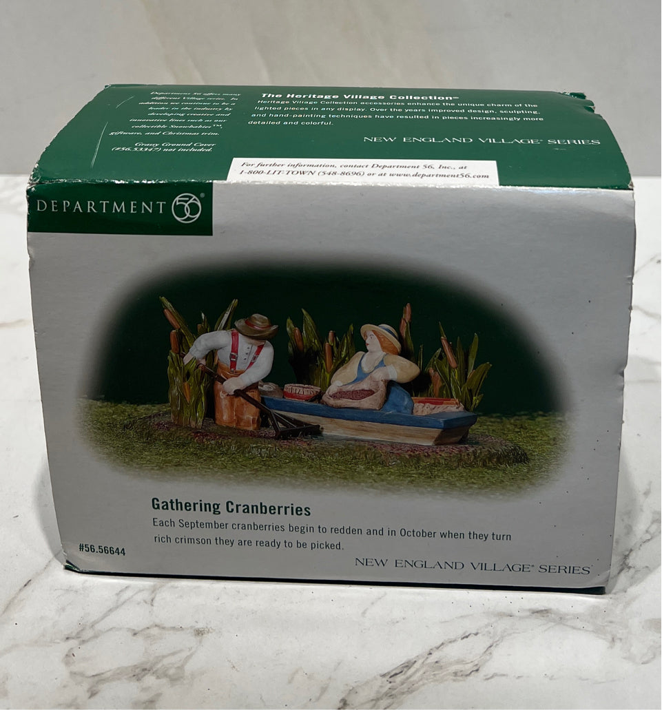 Dept. 56 Gathering Cranberries