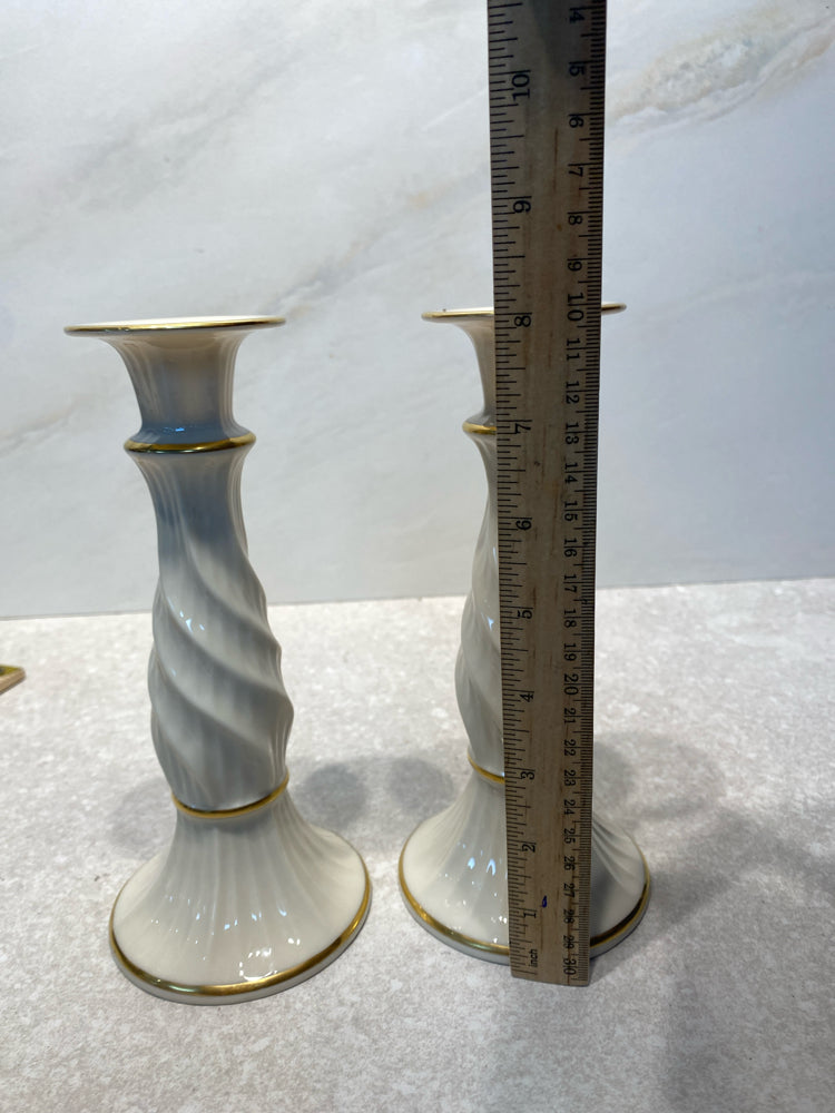 Pair Of Lenox Candle Holders