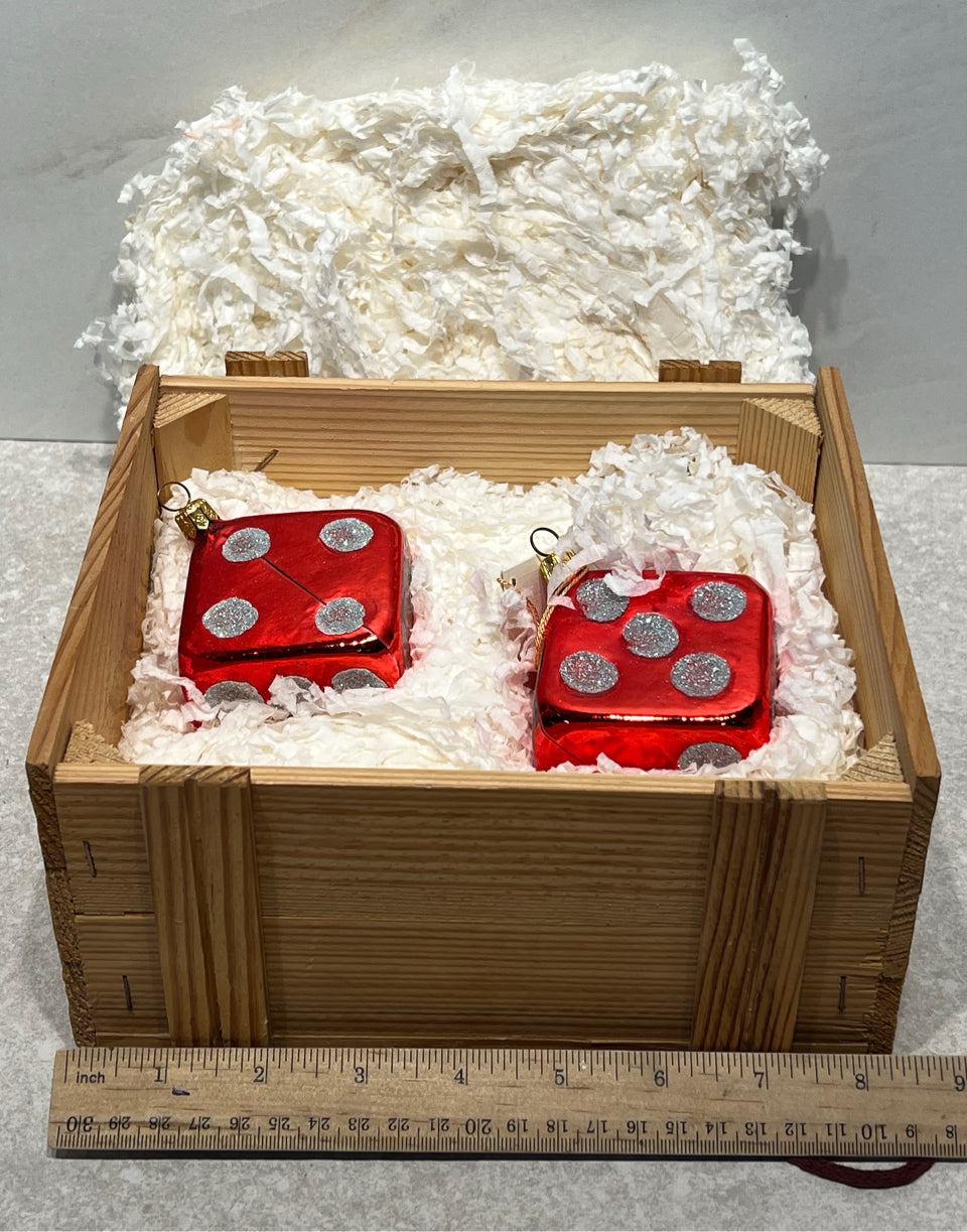 Polonaise - Pair of Dice Ornaments